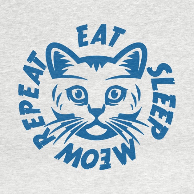 Eat Sleep Meow Repeat by PaletteDesigns